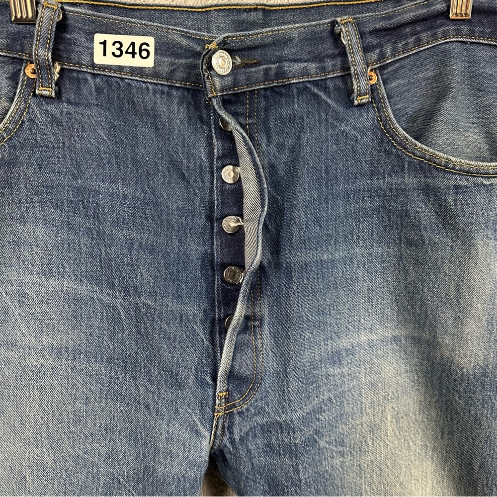 Levi’s 501 Button Fly Jeans Size 42x30 Distressed Read Description - Picture 2 of 14